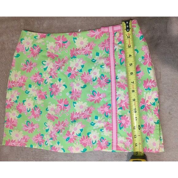 Women’s Lilly Pulitzer 6 Floral & Rhino Print Mini Skirt Skort Vacation Colorful - Picture 11 of 11
